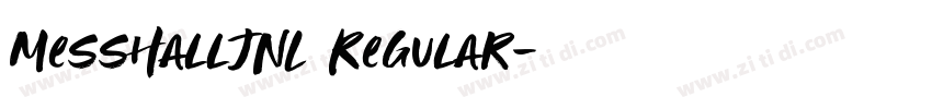 MessHallJNL Regular字体转换